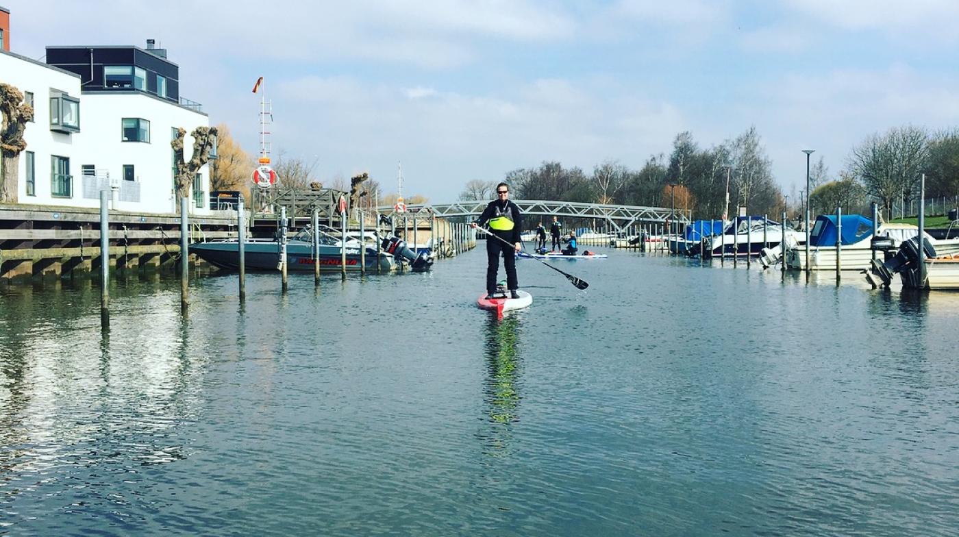 Anette på Sup i hamnen